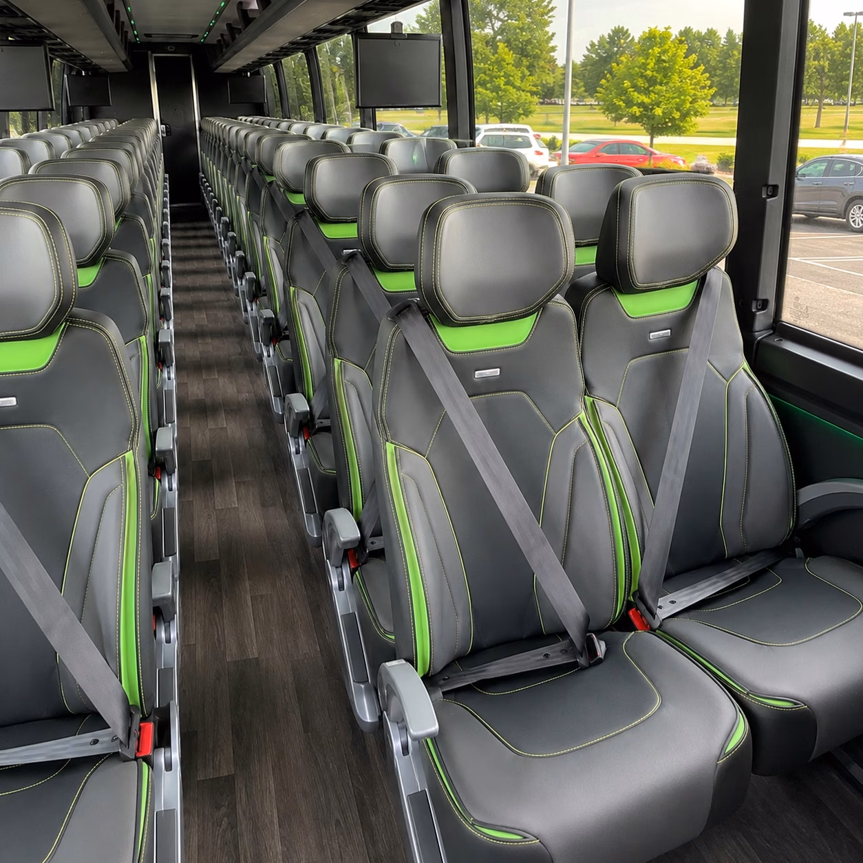 pharr charter bus rental interior