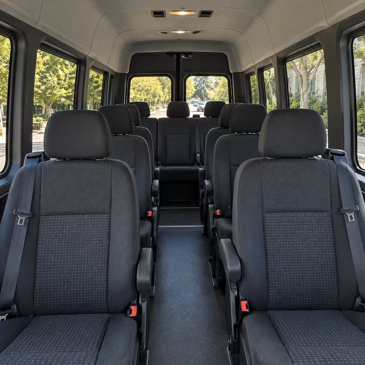 sprinter van with driver interior