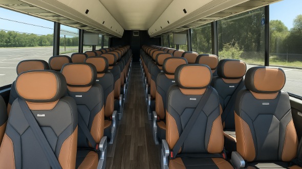 55 passenger charter bus interior pharr
