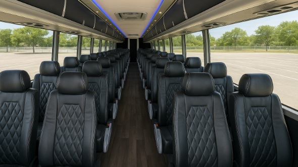 56 passenger charter bus interior pharr