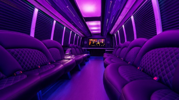 party bus rental interior pharr