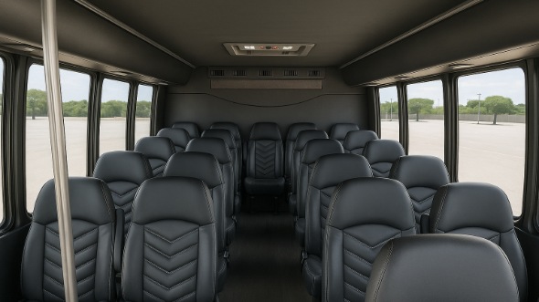 pharr 18 passenger minibus interior