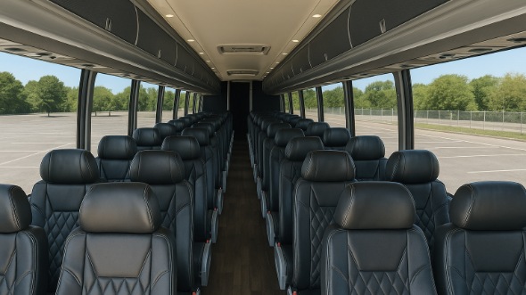 pharr 50 passenger charter bus inside