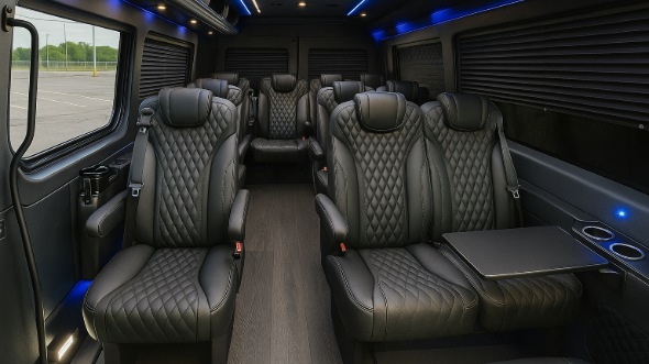 pharr sprinter van with driver inside